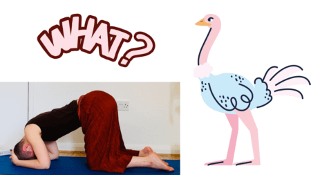 Easy yoga without headstand, the ostrich technique (61)