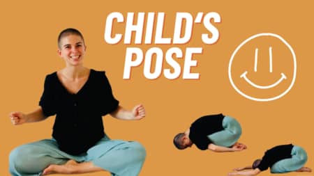 134- The child’s pose to feel calm