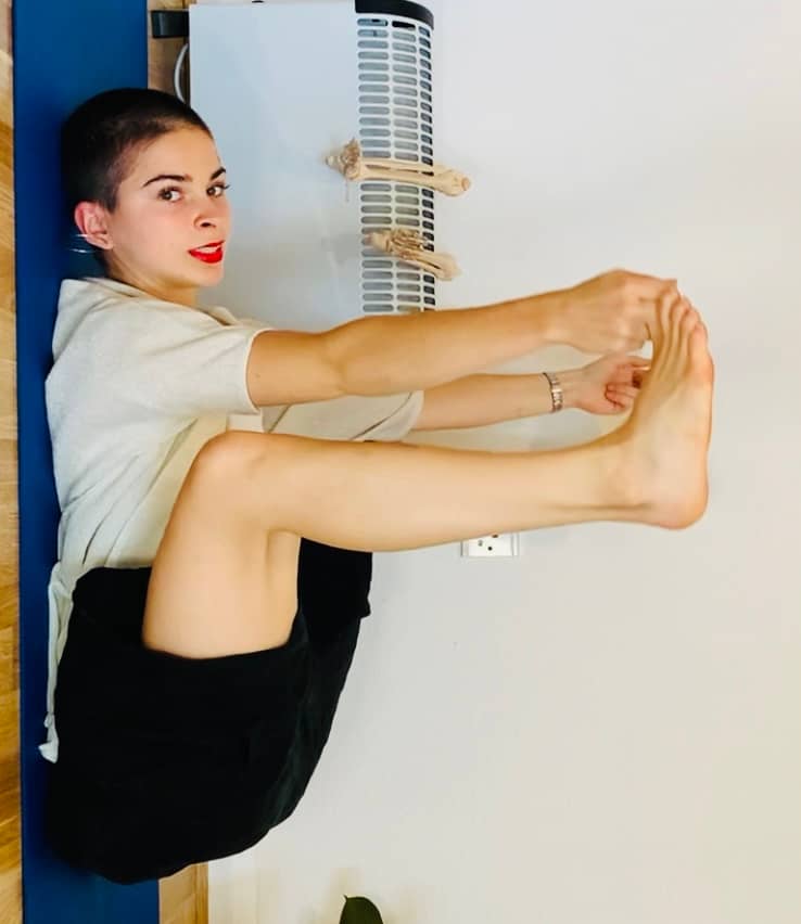 yoga flexibility happy baby